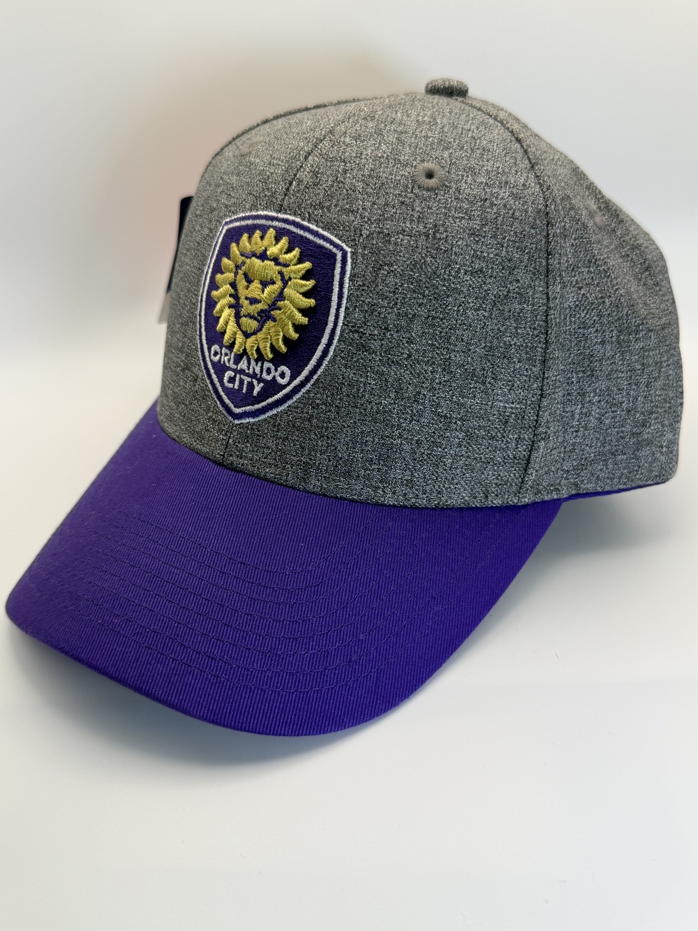 Orlando City SC MLS True Classic Purple Gray Adjustable Hat NWT One Size